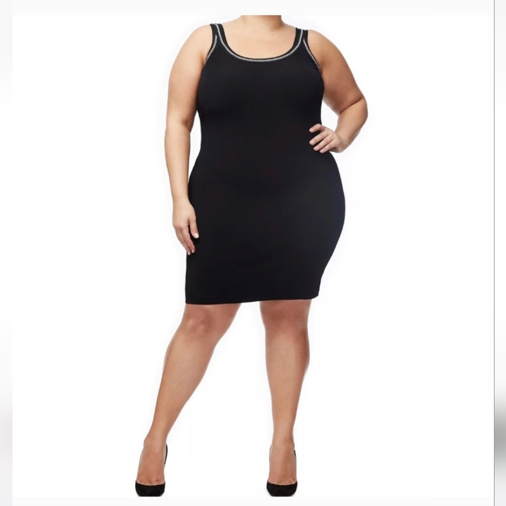 Good American Chain Knit Mini Dress